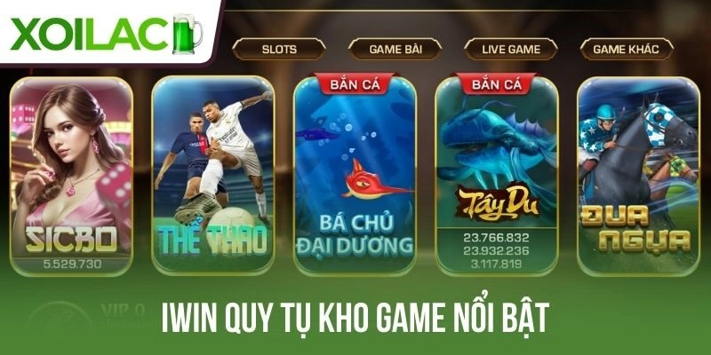 Iwin quy tụ kho game nổi bật