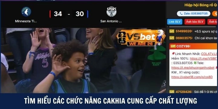 Chức năng cakhia cung cấp chất lượng