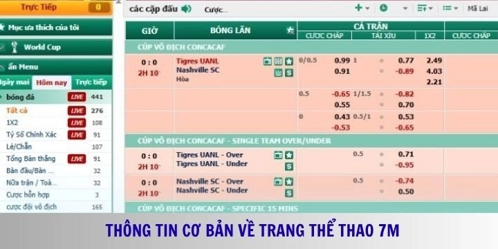 7m cung cấp thông tin thể thao, soi kèo chính xác và nhanh chóng