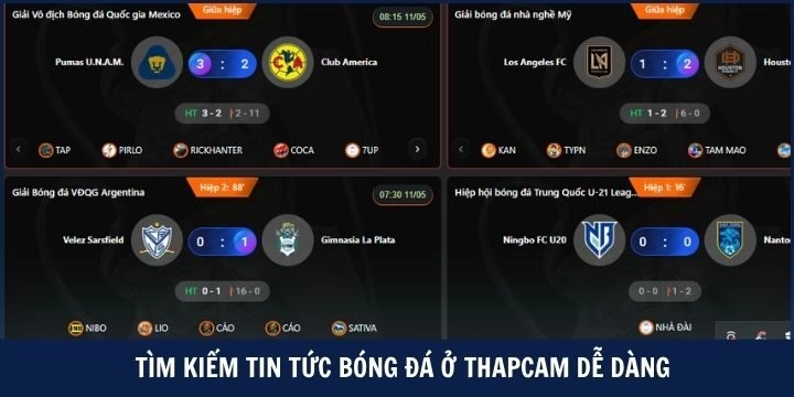 Thapcam tích hợp chế độ lọc thông minh để hỗ trợ tìm kiếm